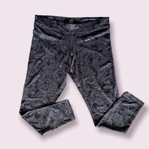 C9 by Champion Duo Dry Black and Gray Paisley Print Leggings